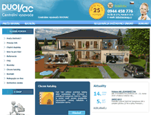 Tablet Screenshot of centralne-vysavace-duovac.sk